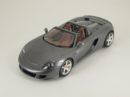 Completed Porsche Carrera GT model car, three quarter view