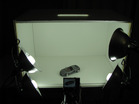 photo booth used for model cars