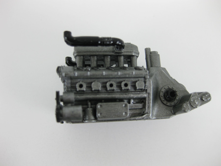 model car engine after dry brushing, part 2