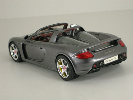 Completed Porsche Carrera GT model car, rear view