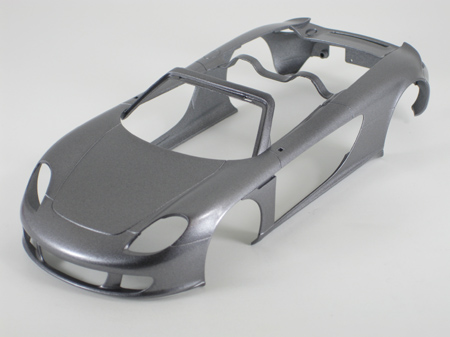 model car body after first wet coat